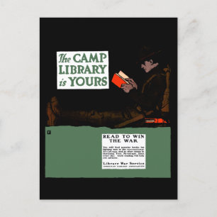 Carte Postale Bibliothèque des camps de la Première Guerre mondi