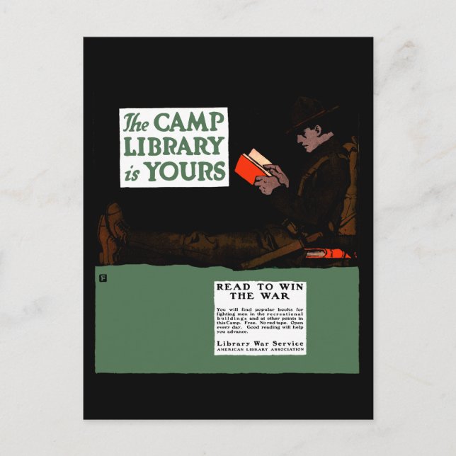Carte Postale Bibliothèque des camps de la Première Guerre mondi (Devant)