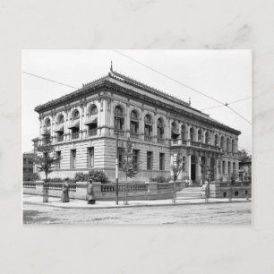 Carte Postale Bibliothèque publique de Providence, 1906