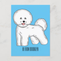 Bichon frise dog dessin animé