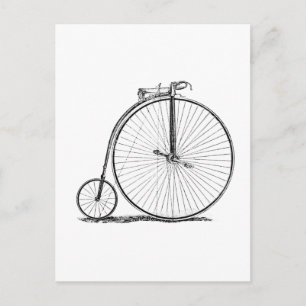 Carte Postale Bicyclette à grande roue Penny Farthing