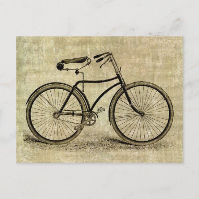 Carte Postale Bicyclette vintage (Devant)