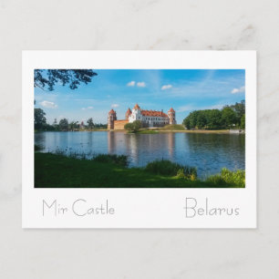 Carte Postale Biélorussie Беларусь Architecture du château de Mi