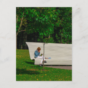 Carte Postale Biélorussie Б л а р у с  du  de Minsk  Parc Bench 