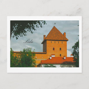 Carte Postale Biélorussie Lida Cityscape City Castle Architectur