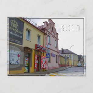 Carte Postale Biélorussie Slonim Ville Vue ville Architecture
