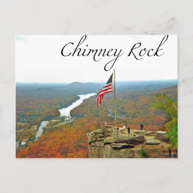 Carte Postale Bien au-dessus de Chimney Rock (Devant)