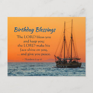 Carte Postale Bienheureux Anniversaire Numéros 6 Le Seigneur Vou