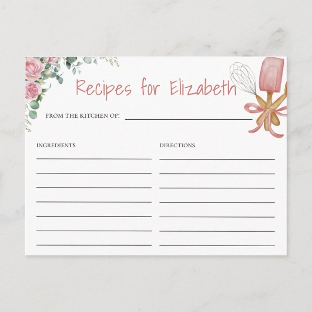 Carte Postale Bientôt Être Whisked Away Recette Card (Devant)