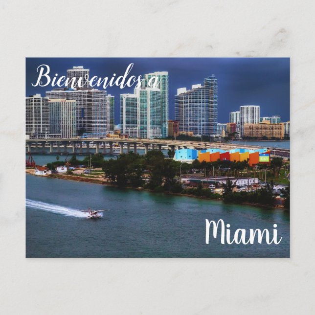 Carte Postale Bienvenidos a Miami Postcard (Devant)