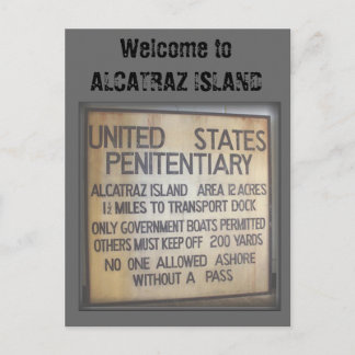 Carte Postale Bienvenue à ALCATRAZ