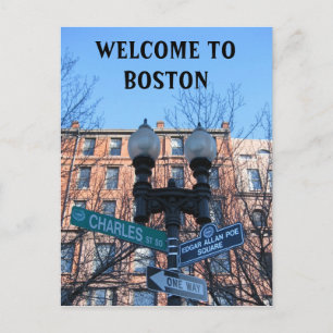 Carte Postale Bienvenue À Boston