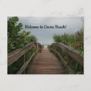 Carte Postale Bienvenue à Cocoa Beach, Floride!
