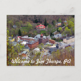 Carte Postale Bienvenue à Jim Thorpe