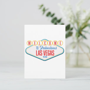 Carte Postale Bienvenue à la fabuleuse Las Vegas