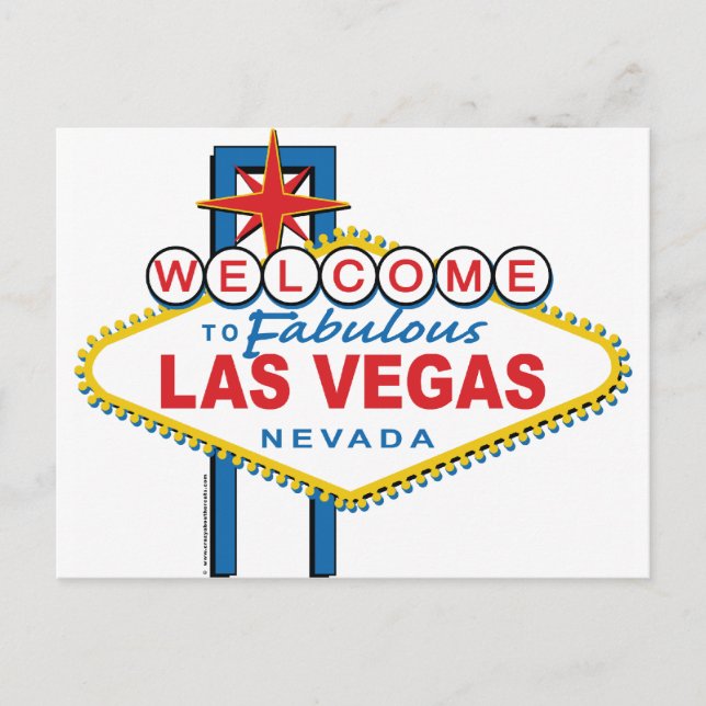 Carte Postale Bienvenue à Las Vegas (Devant)