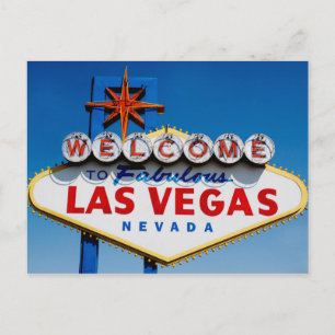 Carte Postale Bienvenue à Las Vegas fabuleux