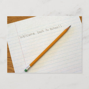 Carte Postale Bienvenue à l'école !