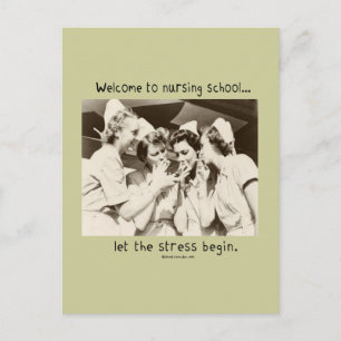 Carte Postale Bienvenue à l'école de soins infirmiers - Laisser 