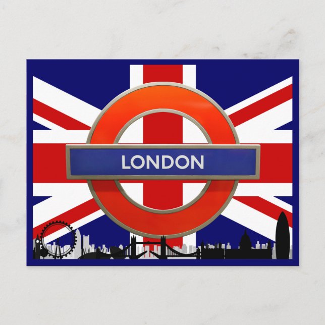 Carte Postale Bienvenue à Londres (Devant)