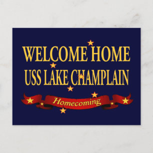 Carte Postale Bienvenue Accueil Lac Champlain