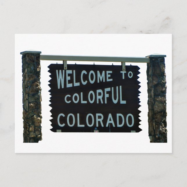 Carte Postale Bienvenue au Colorado (Devant)