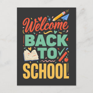 Carte Postale Bienvenue au retour à l'école Équipe d'enseignan