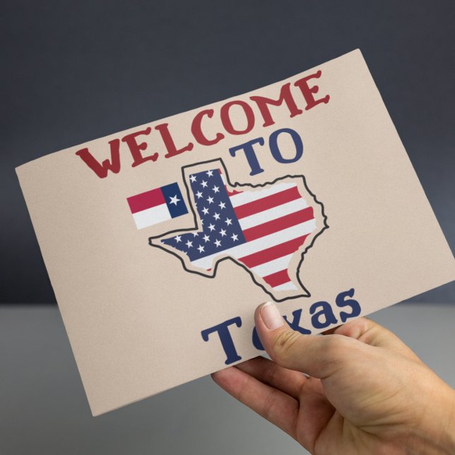 Carte Postale Bienvenue au Texas (Créateur téléchargé)