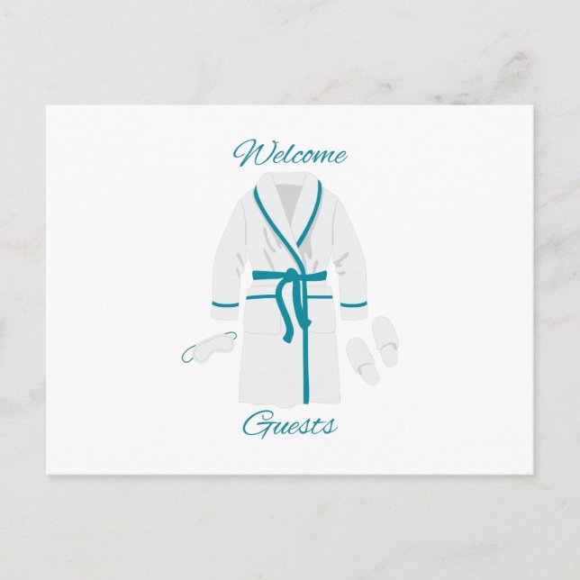 Carte Postale Bienvenue aux invités (Devant)