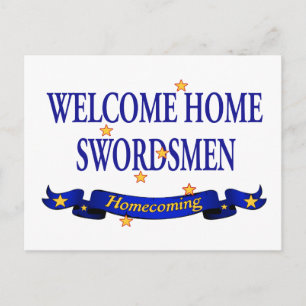 Carte Postale Bienvenue chez nous Swordsmen