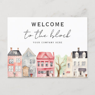 Carte Postale Bienvenue dans le bloc Nouveau propriétaire Immo