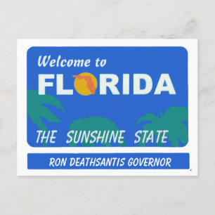 Carte Postale Bienvenue En Floride Votre Texte