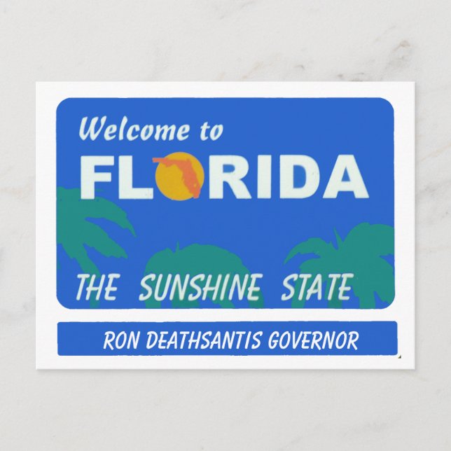 Carte Postale Bienvenue En Floride Votre Texte (Devant)