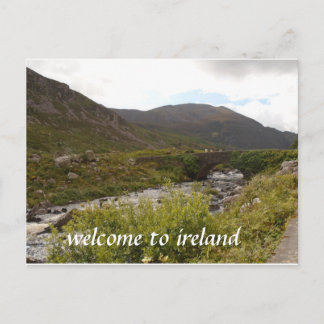 carte postale bienvenue en irlande