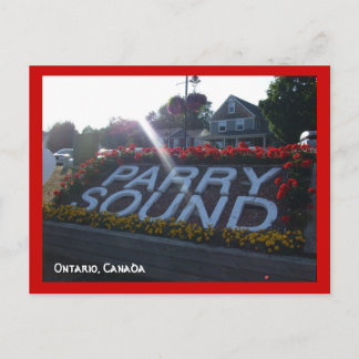 Carte Postale Bienvenue en Ontario, Canada-Parry Sound