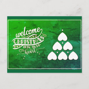 Carte Postale Bienvenue Noël dans votre coeur