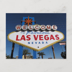Carte Postale Bienvenue sur Fabulous Las Vegas Postcard