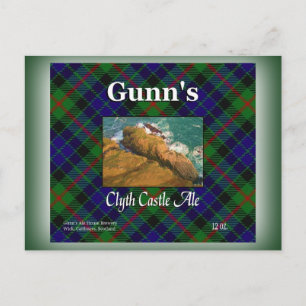 Carte Postale Biére Clyth Castle Ale de Gunn