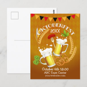 Carte Postale Bière de toiture Oktoberfest
