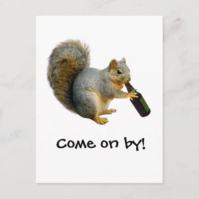 Carte Postale Bière écureuil (Devant)