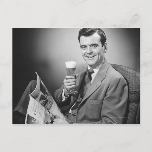 Carte Postale Bière froide (Devant)