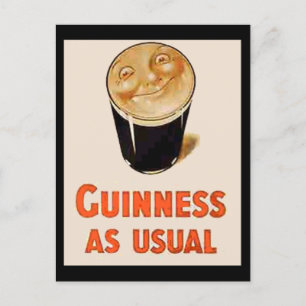 Carte Postale Bière noire irlandaise