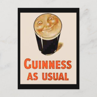 Carte Postale Bière noire irlandaise