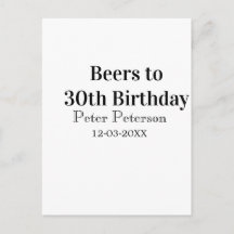 Bière pour 30e anniversaire nom date homme styléSi