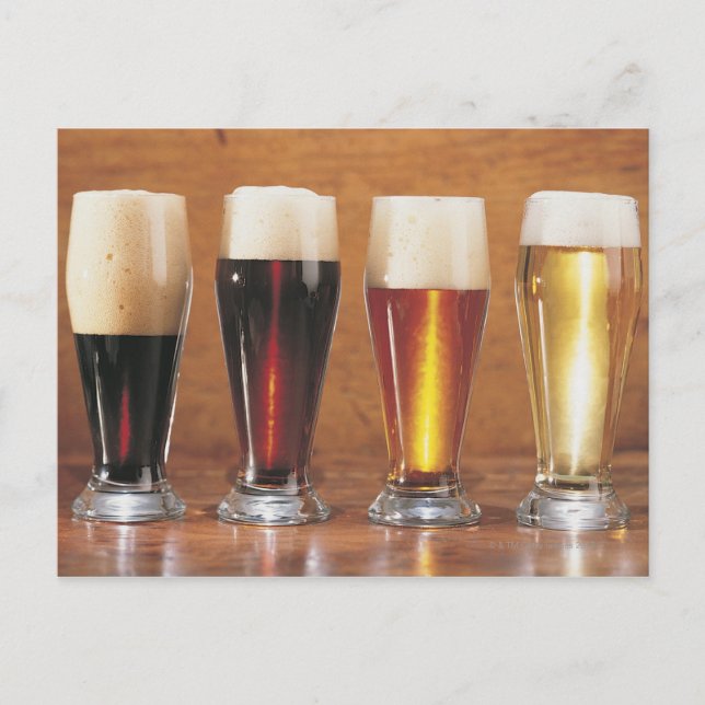 Carte Postale Bières et bières assorties (Devant)