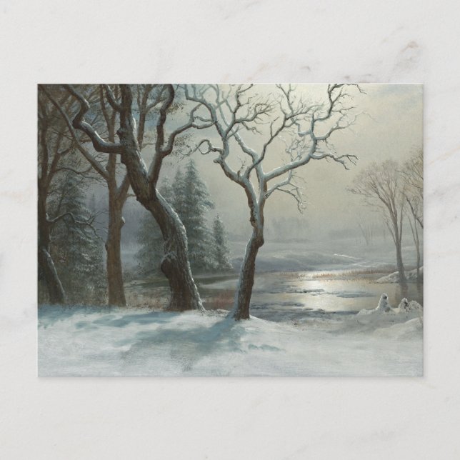 Carte Postale Bierstadt hiver en Yosemite peinture (Devant)