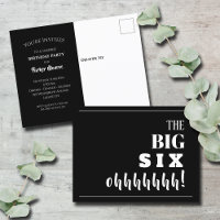 Carte postale BIG 60th Birthday Party Invitation