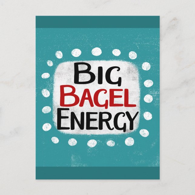 Carte postale Big Bagel Energy (Devant)