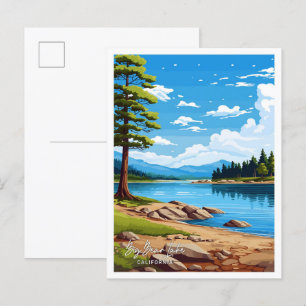 Carte Postale Big Bear Lake California Art Travel