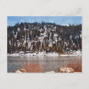 Carte Postale Big Bear Lake, Neige d'hiver